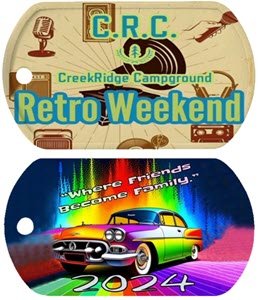 2024 Retro Weekend Dog Tag